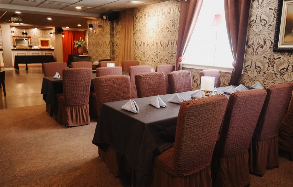 Classroom-style meeting at The Martha